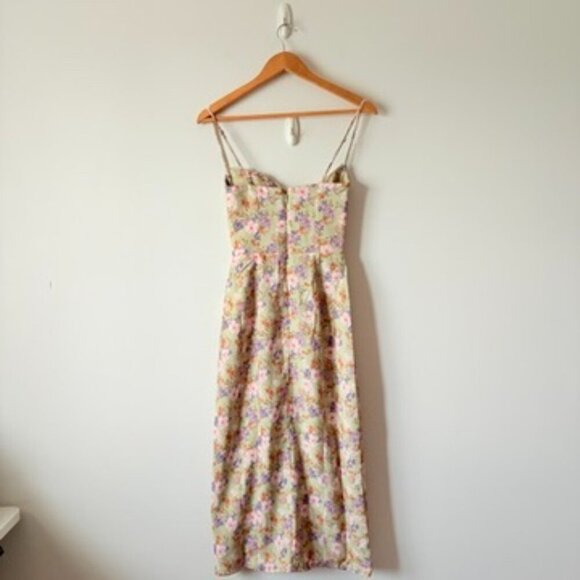House of CB Charlotte Peony Print Floral Midi Dress Size XS - Picture 14 of 16